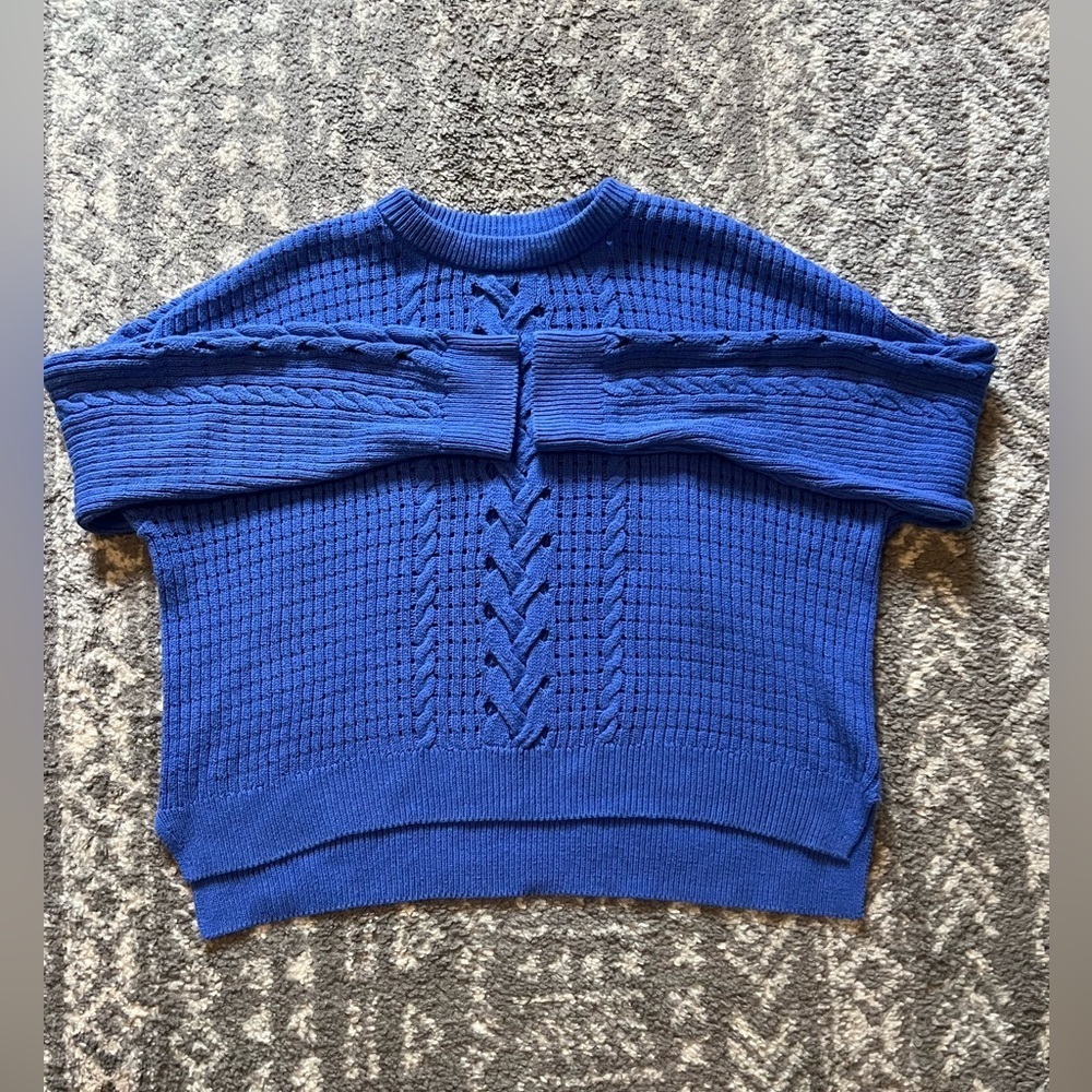 On 34th brand Cozy Blue Knit Sweater size XL - Picture 7 of 9